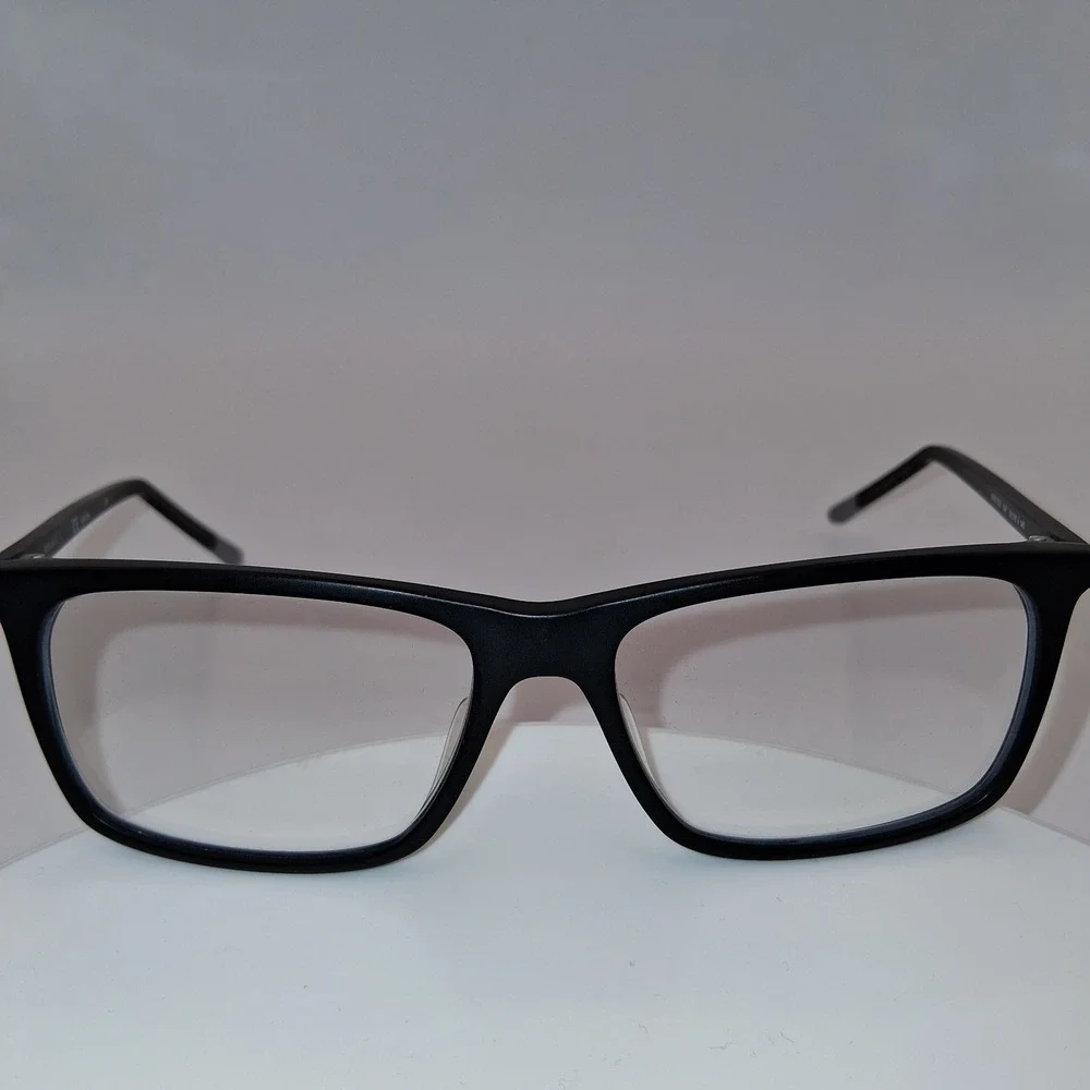 Nike Eyeglasses Frames 7253 008 Matte Black Rectangle Full Rim 55-16-145